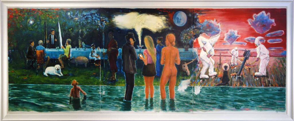“And this too shall pass…” – a painting of the fleeting world’s flow