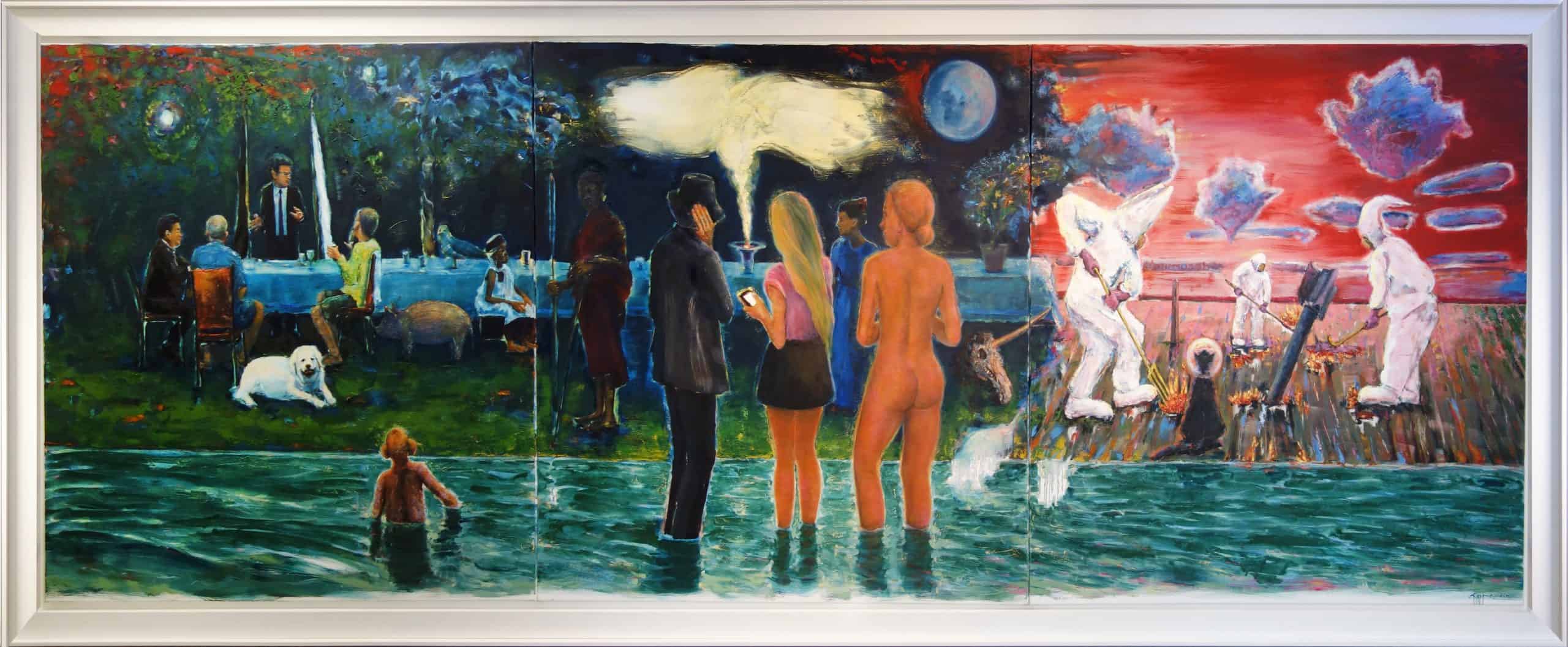 “And this too shall pass…” – a painting of the fleeting world’s flow photo