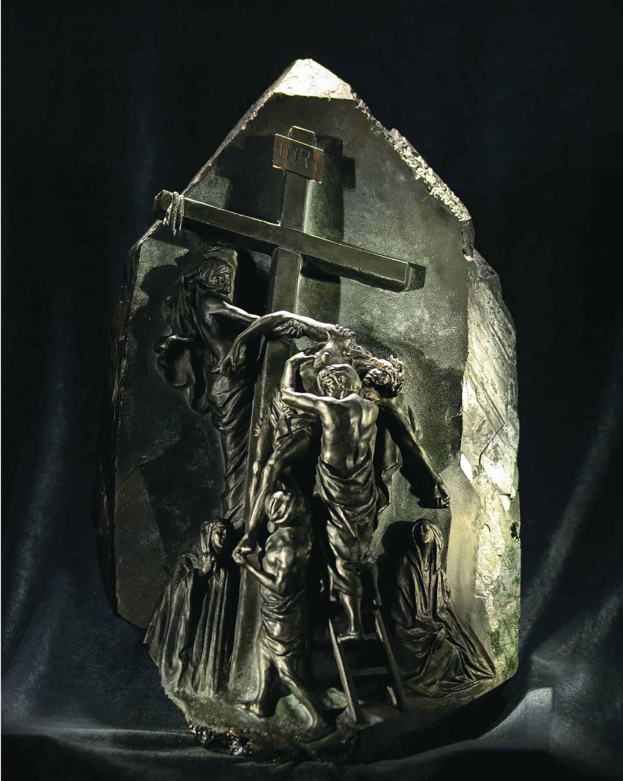 High relief the descent from the cross in a marion crystal photo